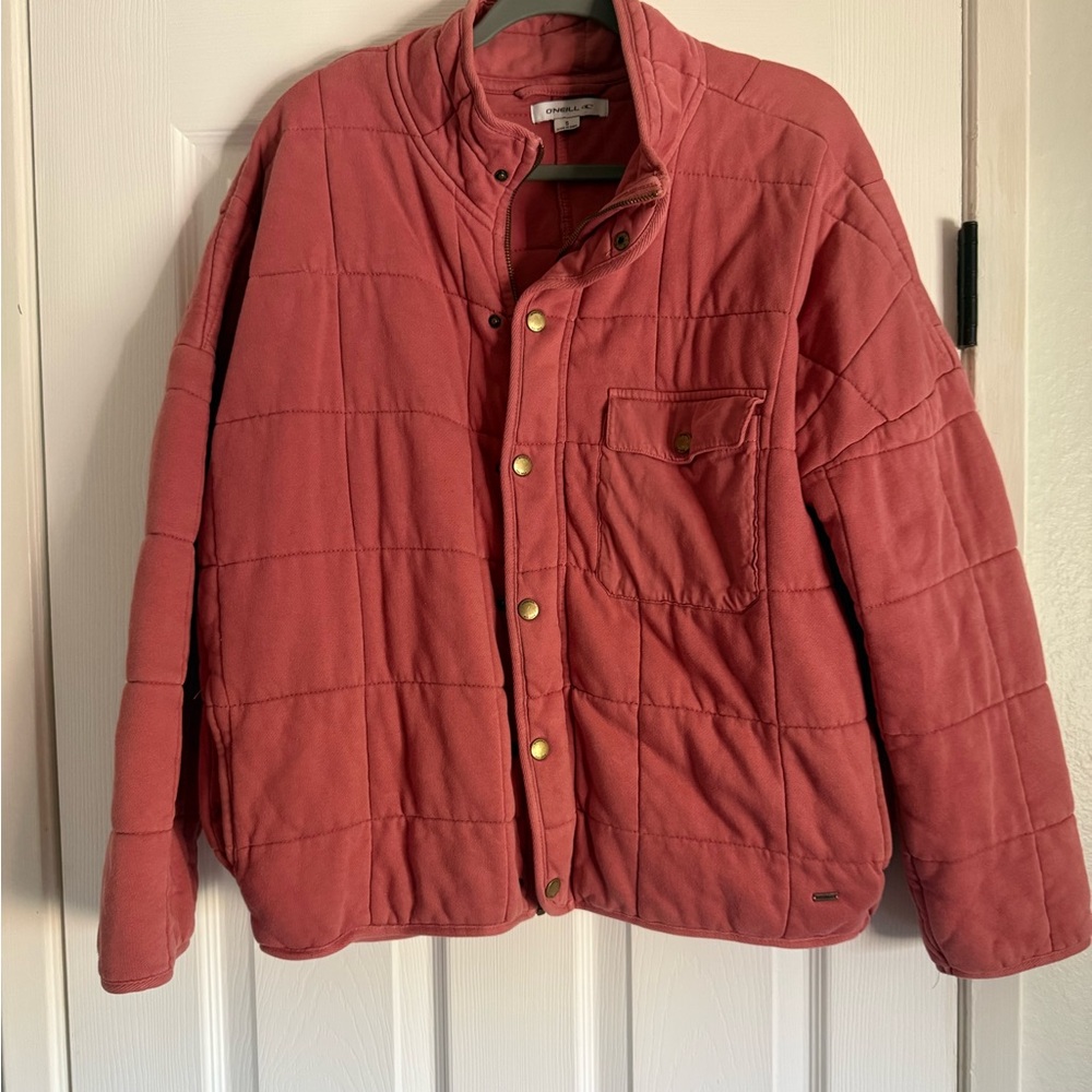 O'Neill Women's Quilted Bomber Jacket - Rusty Pink